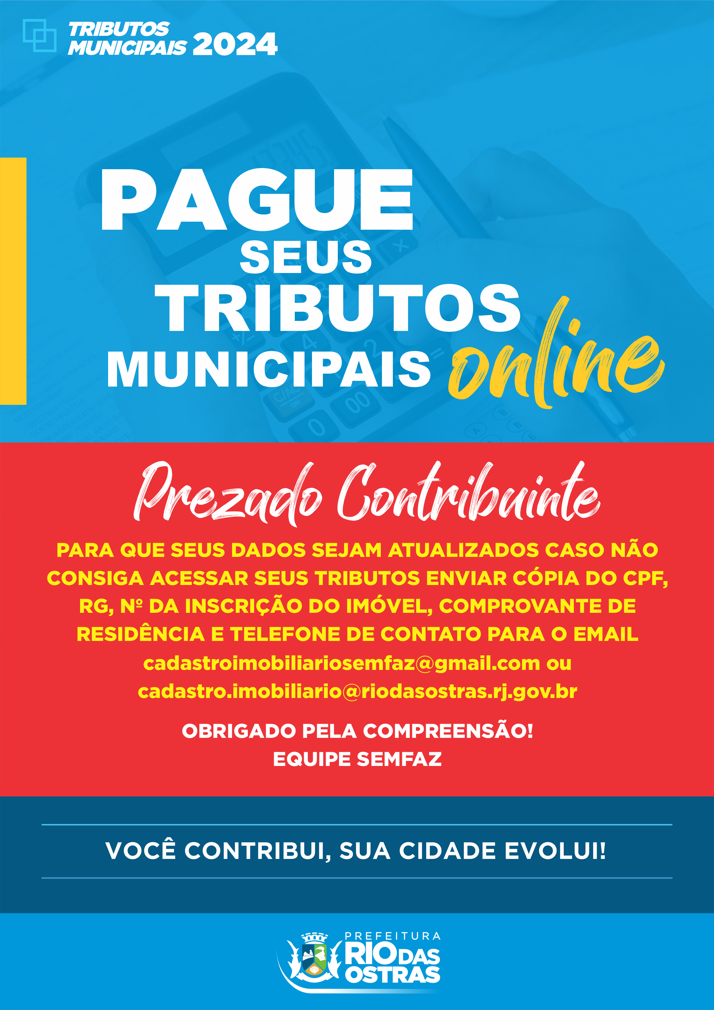 Pagamento de Tributos Municipais Online